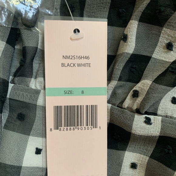 Black and white checkered Nanette Lepore dress, size 8. - Picture 4 of 6